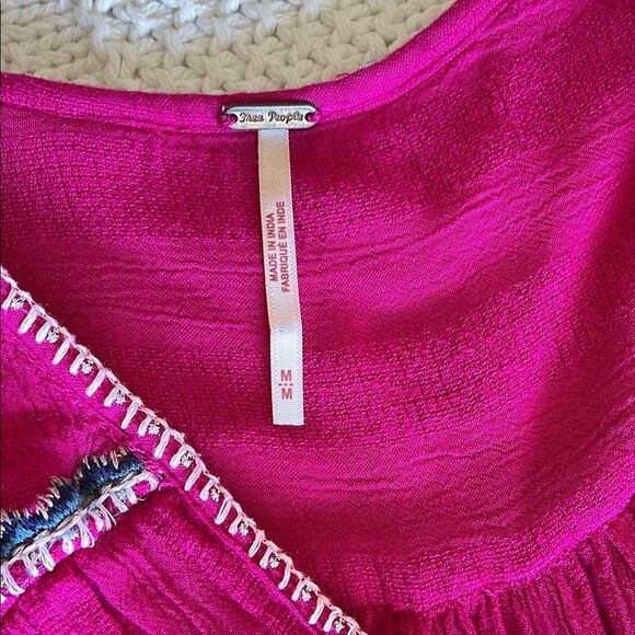 Free People Delilah Embroidered Wrap Mini Dress - Picture 3 of 9